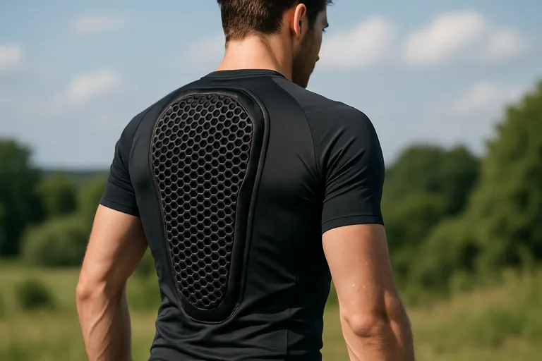 Sportkleding met geïntegreerde rugbeschermer voor maximale bescherming Sportkleding met geïntegreerde rugbeschermer voor maximale bescherming